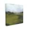 Stupell Industries Thick Green Meadow Landscape Cloudy Hazy Sky Canvas Wall Art